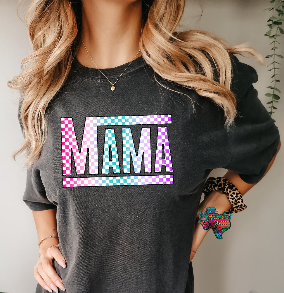 Retro Checkered Mama