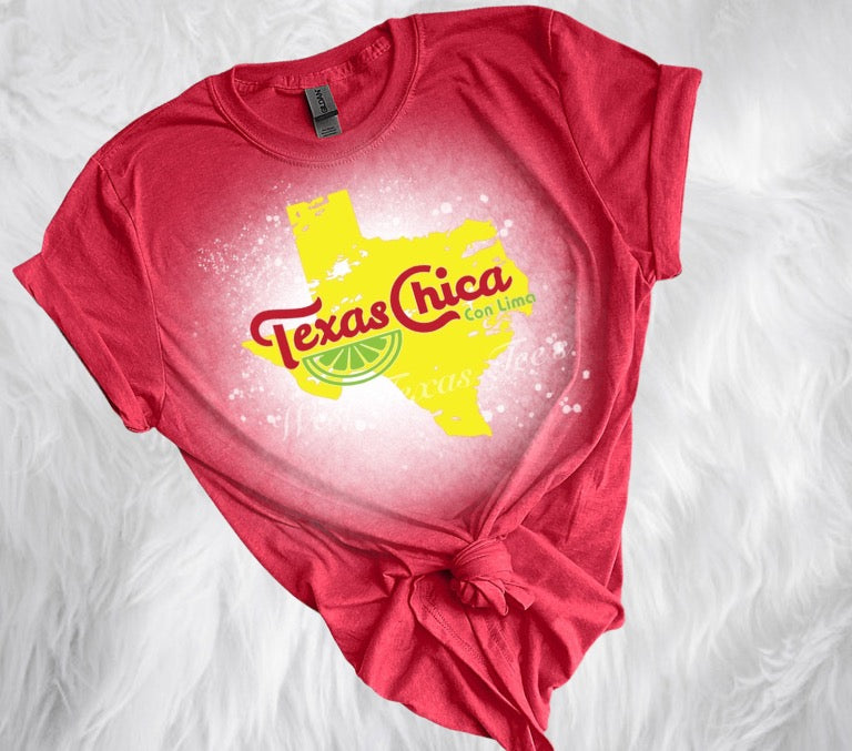 Texas Chica Bleached Tee