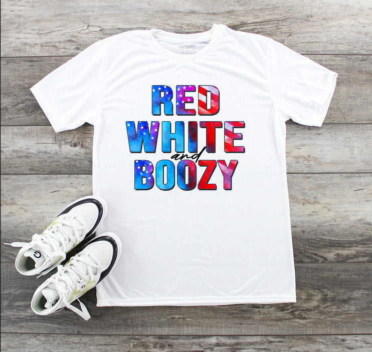 Red White and Boozy Tee