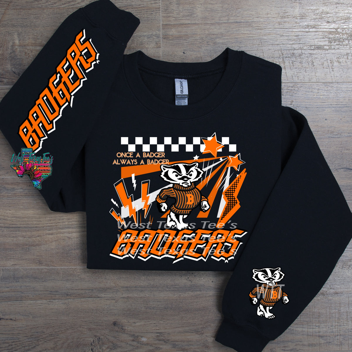 Retro Badgers Once a Badger