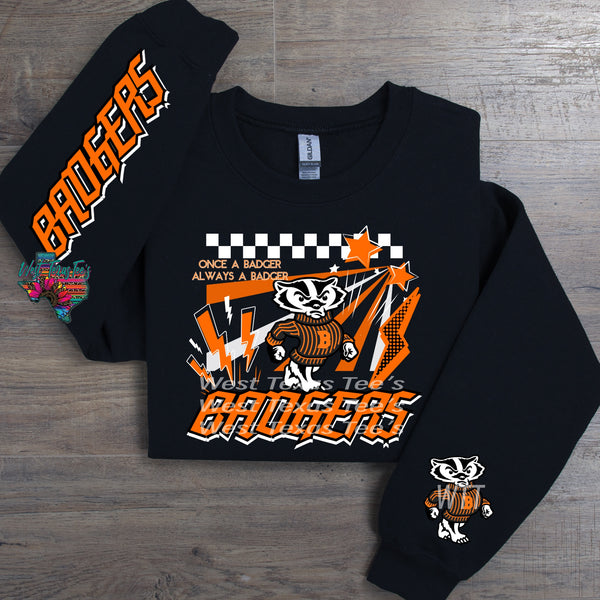Retro Badgers Once a Badger