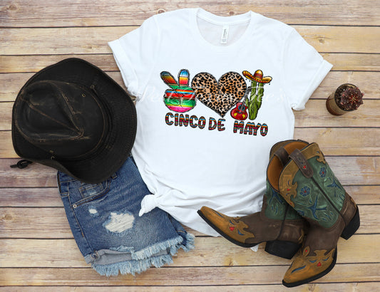 Peace Love Cinco de Mayo