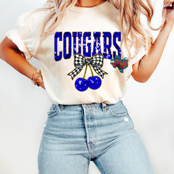 Cougars Sequin Cherries