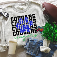 Stacked Cougars w/Paw