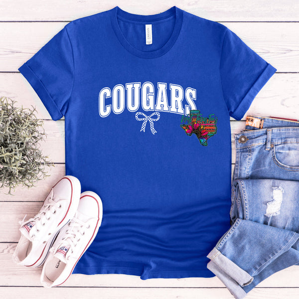 Cougars Checkered Bow