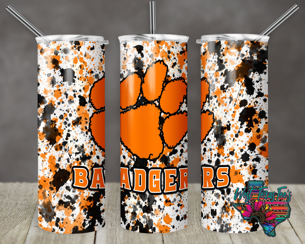 Badgers speckle tumbler