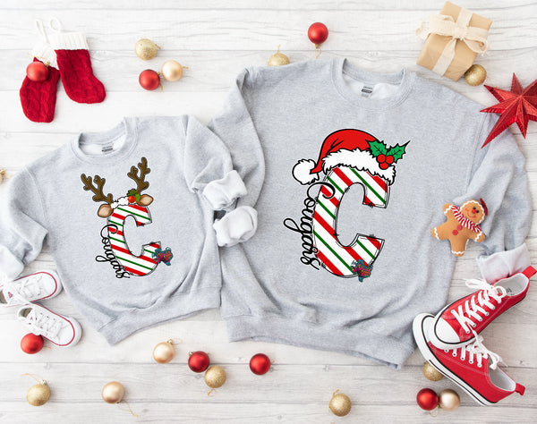 COUGARS “C” Candy Cane