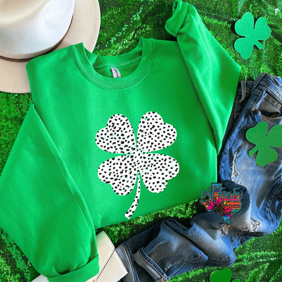 White Four Leaf Clover