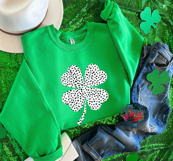 White Four Leaf Clover