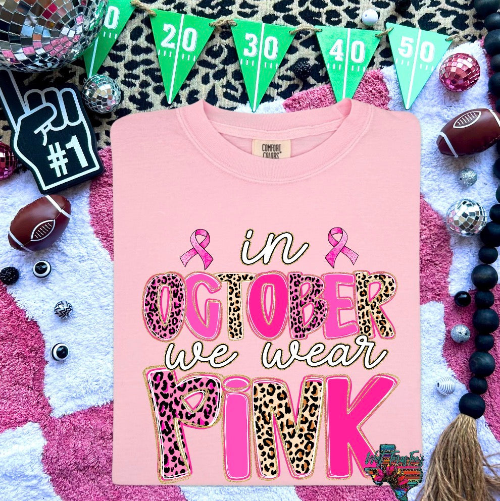 Breast Cancer leopard tees
