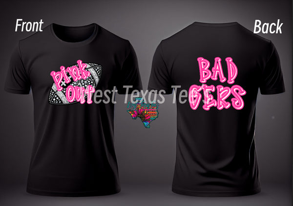 Pink Out Football Badgers