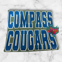 CUSTOM Cougars Block Sparkle Tee