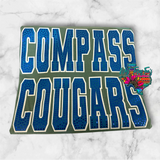 CUSTOM Cougars Block Sparkle Tee