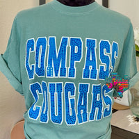 CUSTOM Cougars Block Sparkle Tee