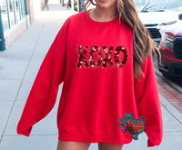 XOXO Faux Heart Sequins
