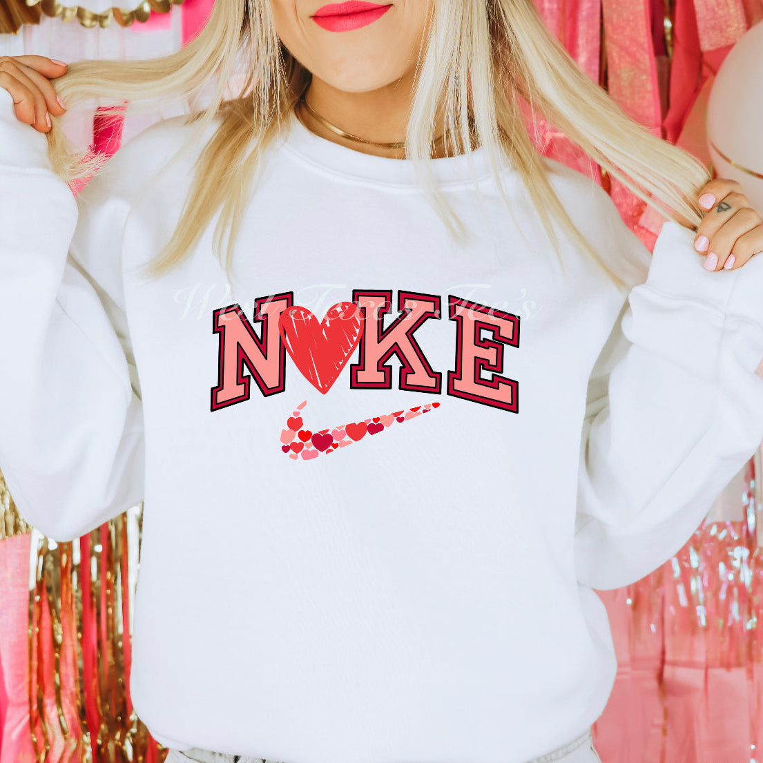 White Valentine’s Pink Swoosh