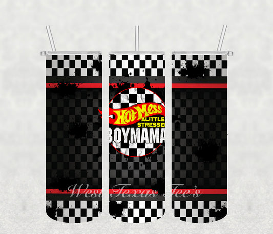 Hot Mess Boy Mama Tumbler