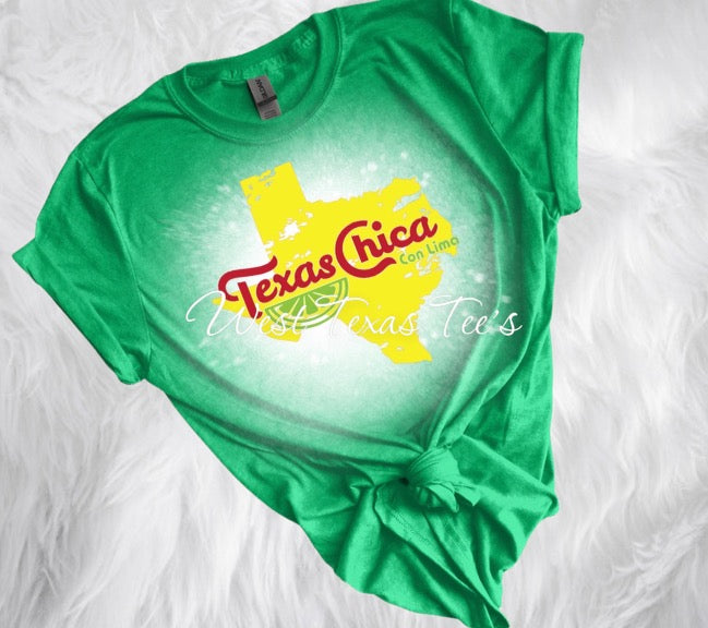 Texas Chica Bleached Tee