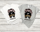 #MOJOLIFE Messy Bun graphic tee