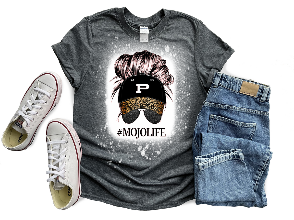 #MOJOLIFE Messy Bun graphic tee