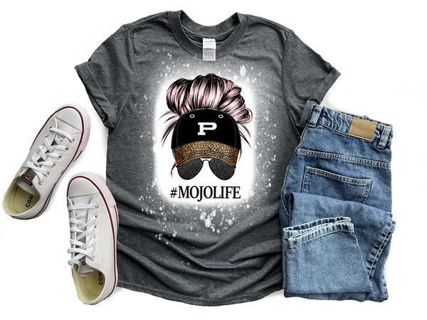 #MOJOLIFE Messy Bun graphic tee