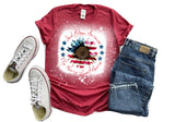 God Bless America Sunflower graphic tee