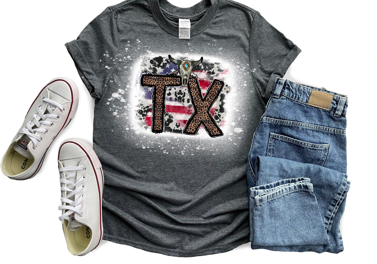 TX CHEETAH FLAG TEE