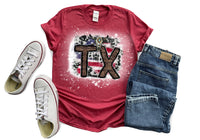 TX CHEETAH FLAG TEE
