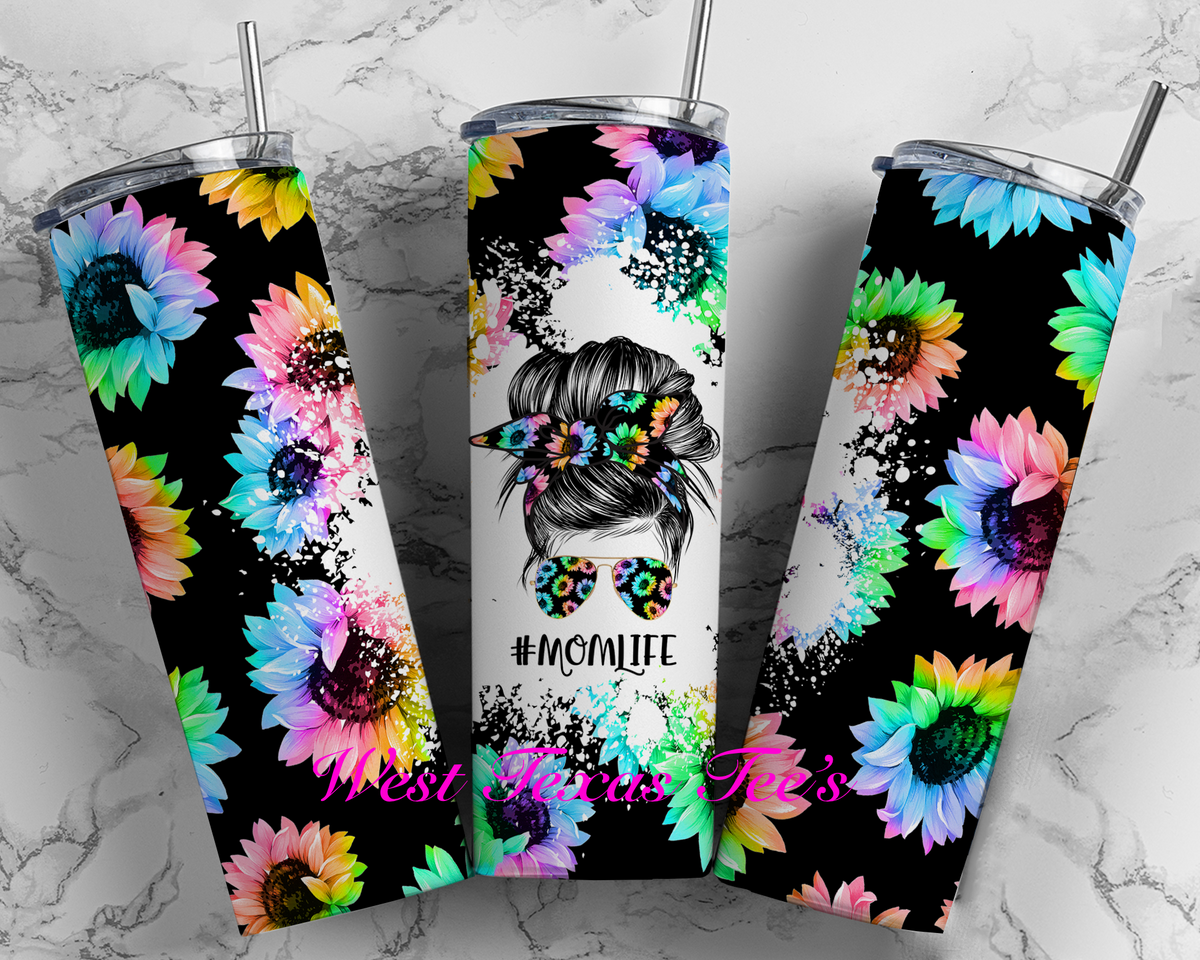 #MOMLIFE Messy Bun tumbler