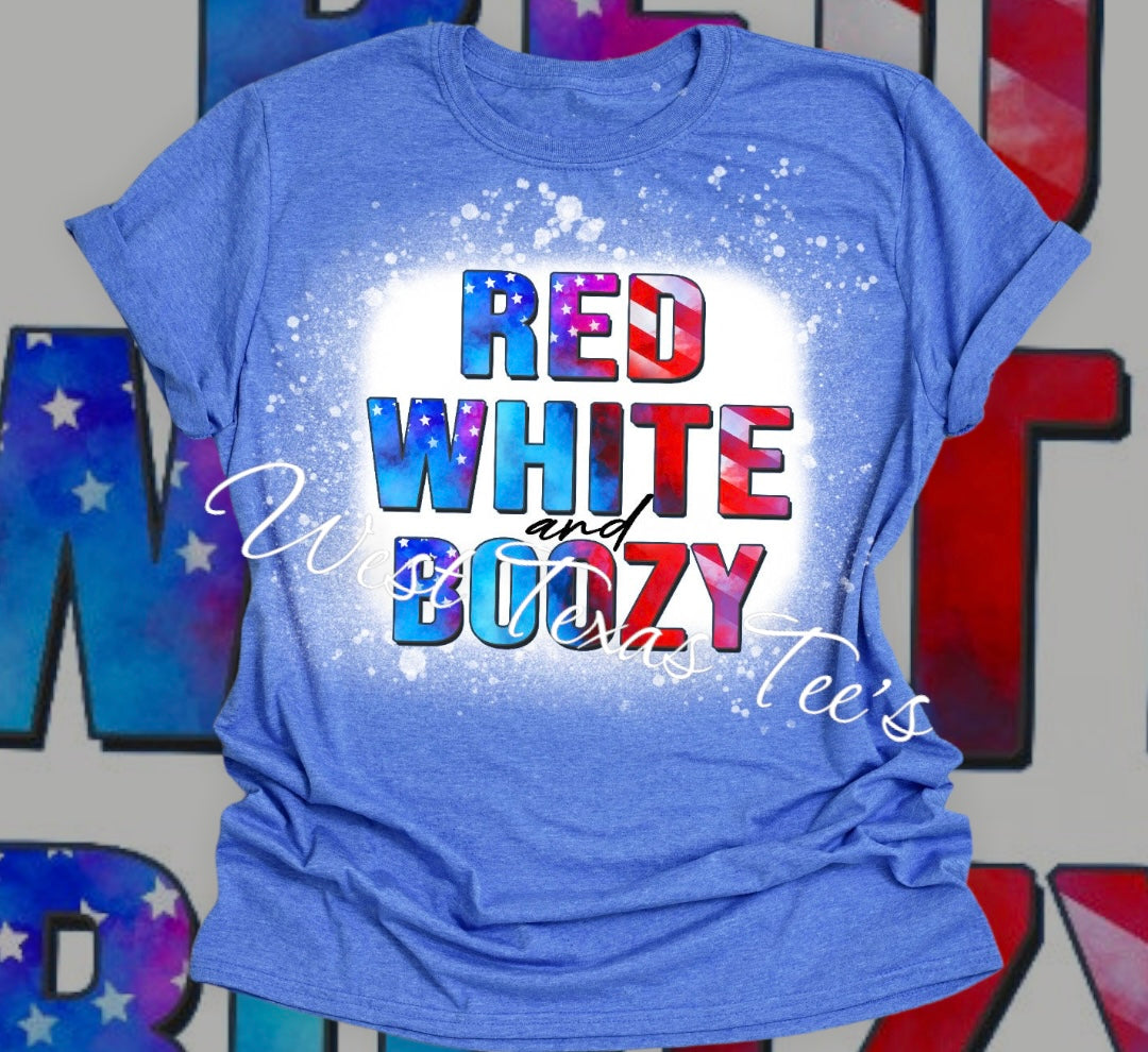Red White and Boozy Tee